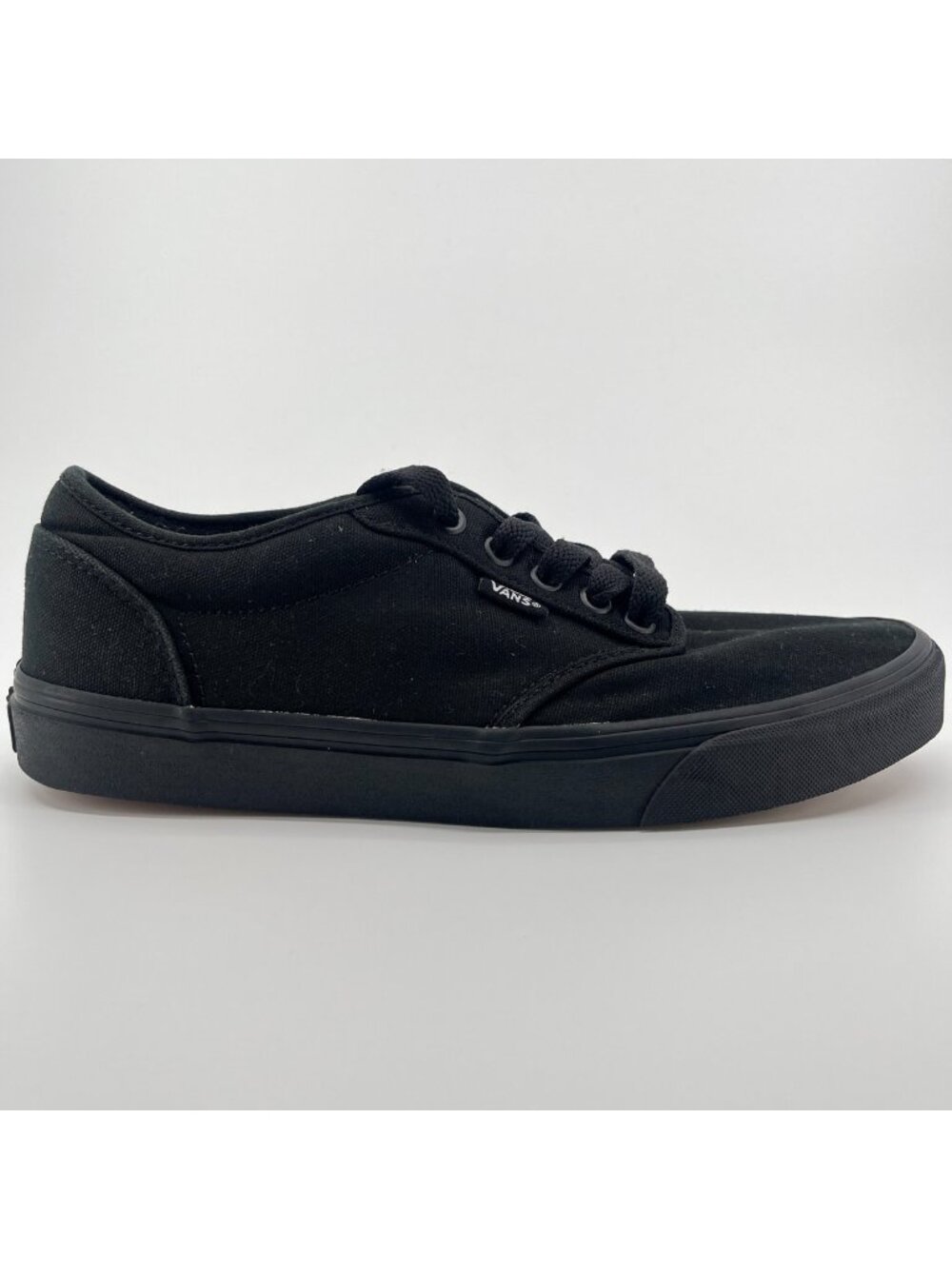 Vans Atwood Mens Size 9.5 All Black Athletic Walking Skateboard Shoes Sneakers